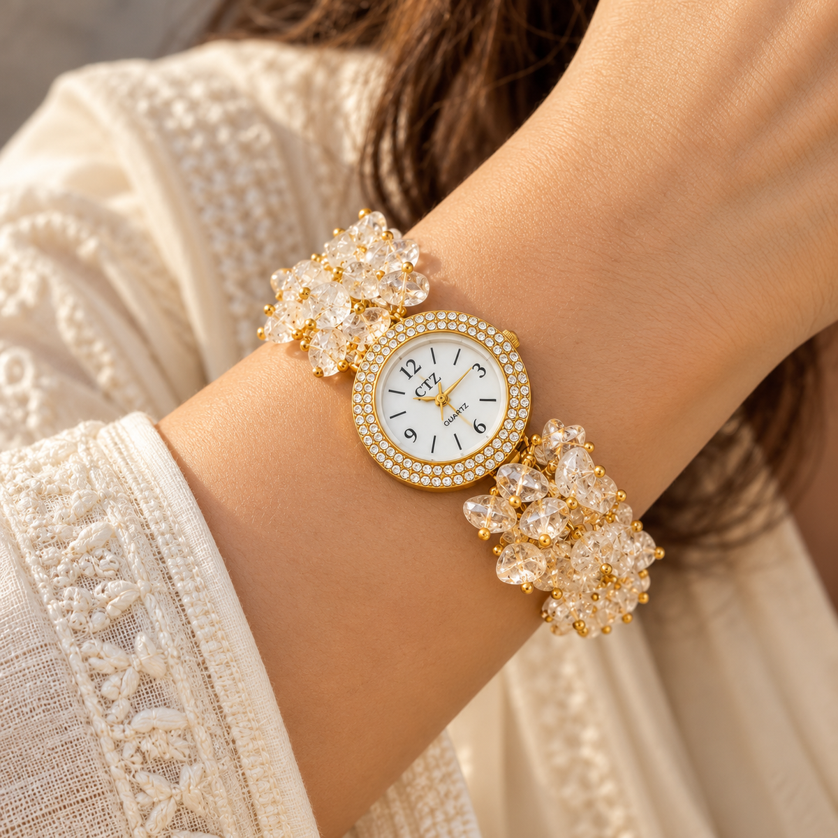 Clear Quartz Watch