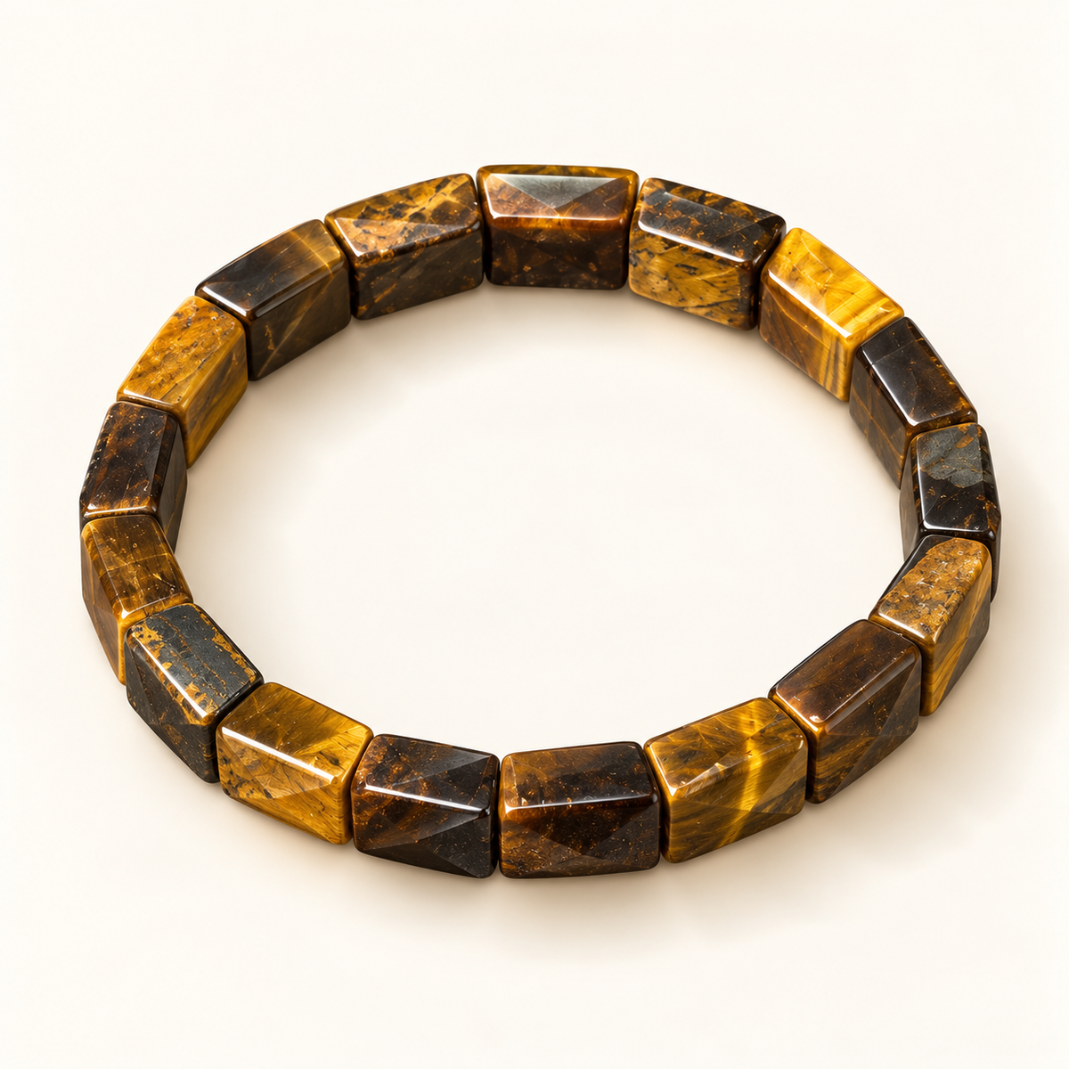 Tiger's Eye Pyramid Bracelet