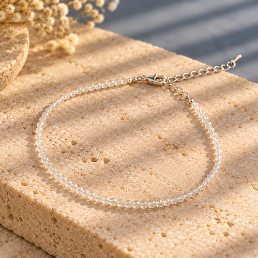 Clear Quartz Anklet