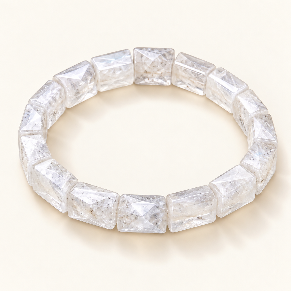 Clear Quartz Pyramid Bracelet