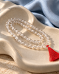 Clear quartz jaap mala