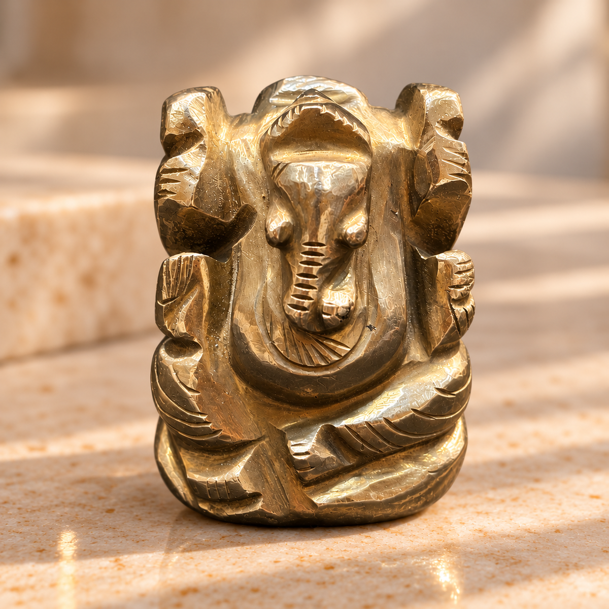 Ganesh Ji Pyrite Idol - 149 g