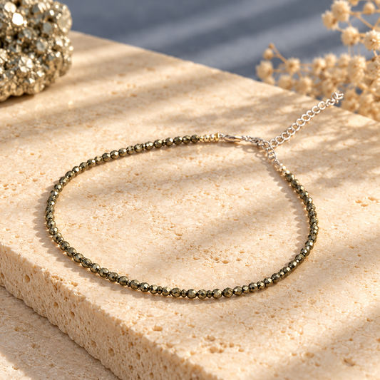 Pyrite Anklet